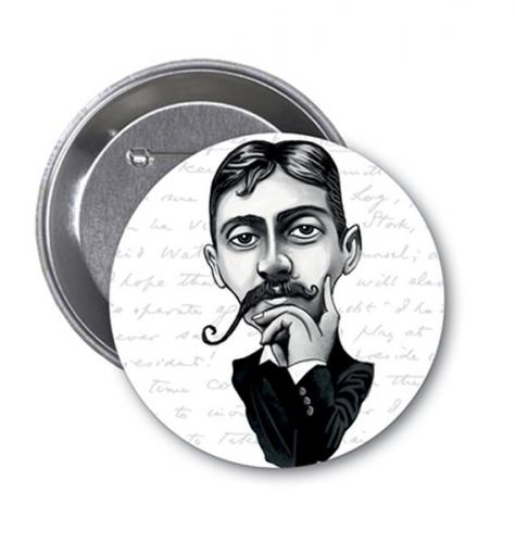 Marcel Proust Karikatür Rozet-Aylak Adam Hobi