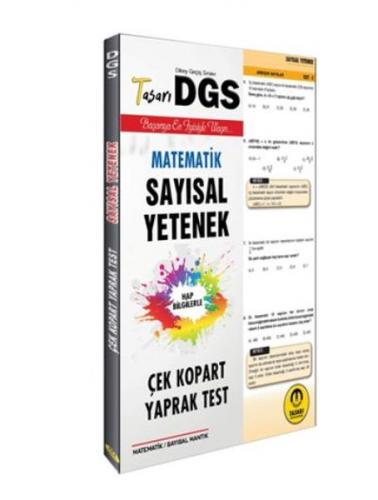 Tasarı 2020 DGS Sayısal Yetenek Matematik Çek Kopart Yaprak Test